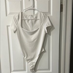 White Short Sleeve Bodysuit